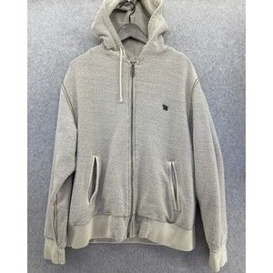 Sportswear by Roys Men's track hoodie Full Zip Oatmeal Surf Graphic Lining Med